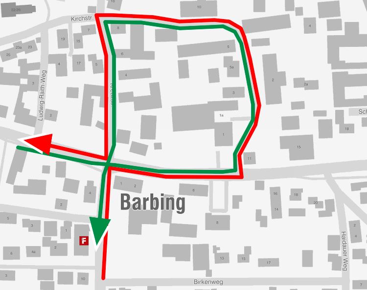 Karte 16.7.2019 Umleitung Barbing 2 Karte 16.7.2019 Umleitung Barbing 2