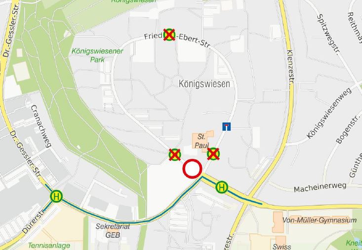 191014_191220_Karte Umleitung Linie 10_Friedrich-Ebert-Str 191014_191220_Karte Umleitung Linie 10_Friedrich-Ebert-Str