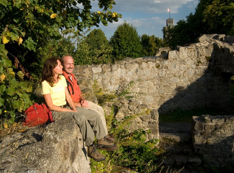 Grossansicht in neuem Fenster: Auf der Burgruine Brennberg