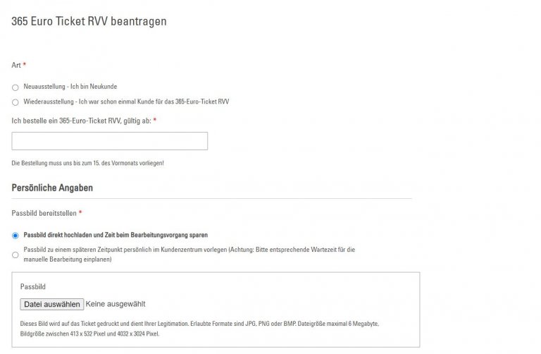 365EuroTicket RVV Regensburger Verkehrsverbund