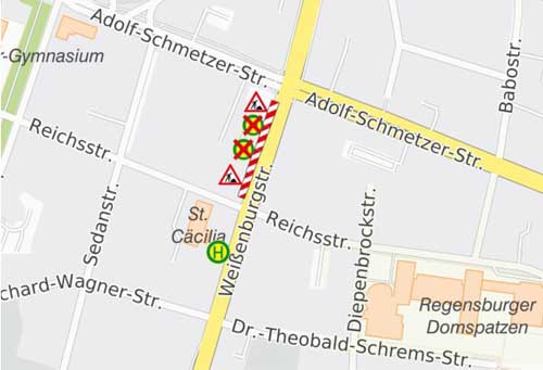 Verlegung-Weißenburgtraße-einwärts Verlegung-Weißenburgtraße-einwärts
