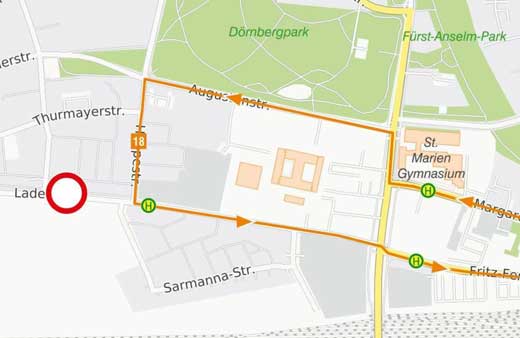 Umleitung Ladehofstr. Umleitung Ladehofstr.