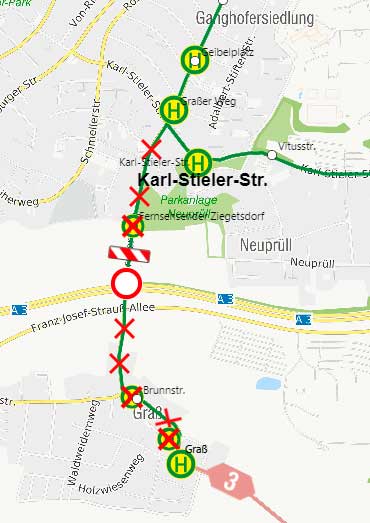 Sperrung-Graßer-Weg-(BAB-Unterführung) Sperrung-Graßer-Weg-(BAB-Unterführung)