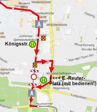 Sperrung Maximilianstraße Sperrung Maximilianstraße