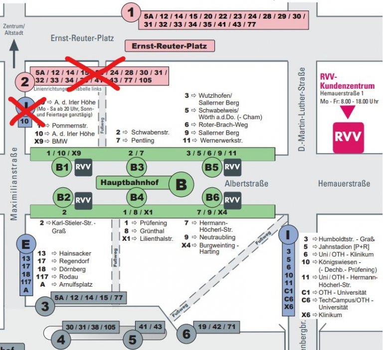 Ernst-Reuter-Platz Bussteig2 entfällt ab 01.07.21 Ernst-Reuter-Platz Bussteig2 entfällt ab 01.07.21