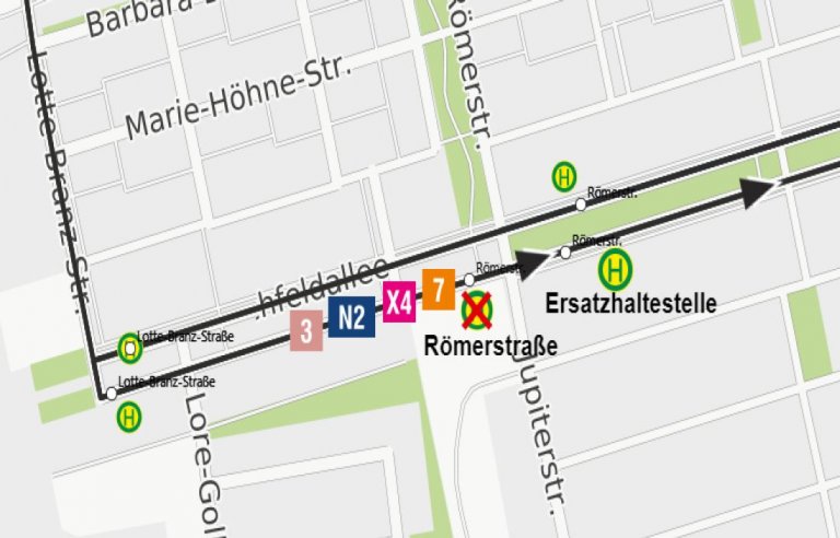210913 Verlegung HS Römerstr 210913 Verlegung HS Römerstr
