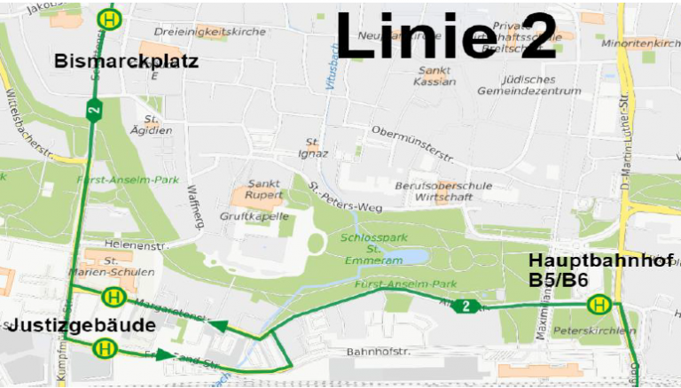 Kümpfmühler Update Linie 2 Bahnhof