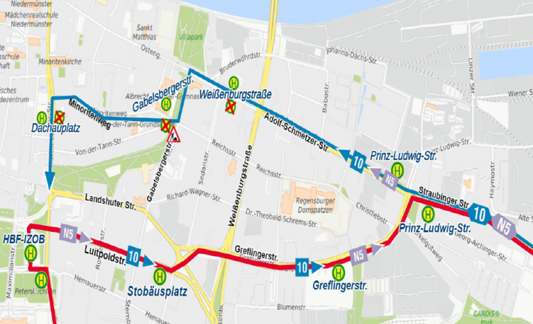 Sperrung Minoritenweg - Bauphase 4+5