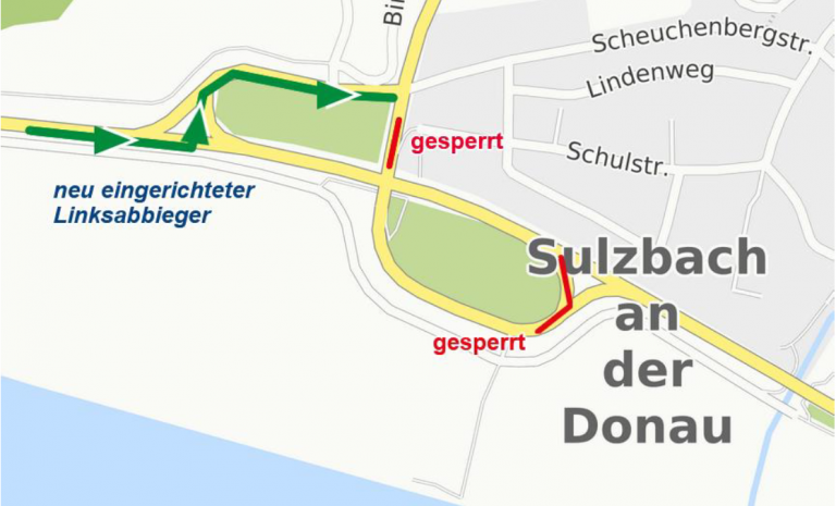 Sulzbach neuer Linksabbieger
