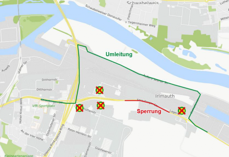 Straubinger Straße, Linien 30 und 33