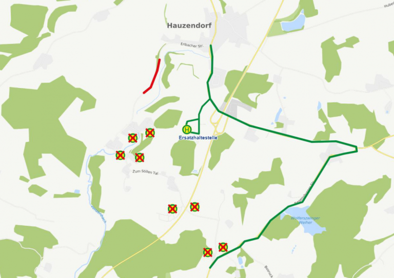 Hauzendorf/Erlbach, Linien 34, 106, 107, 115 (25.09.-06.10.2023)