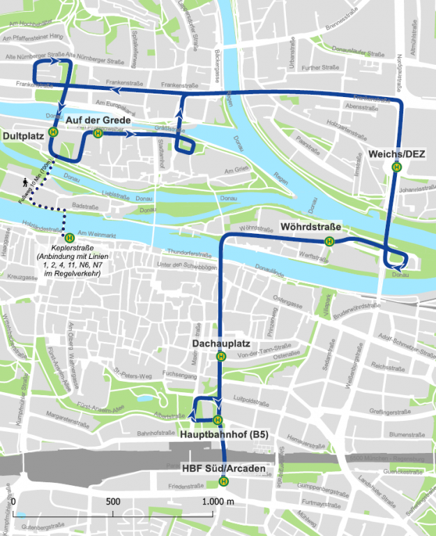 Linienweg Dult-Bus 2024