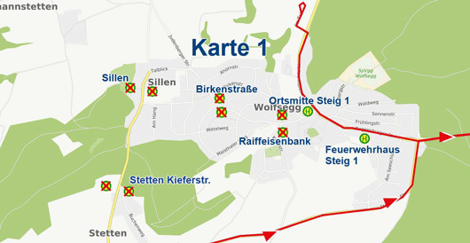 Umleitung Wolfsegg 1.