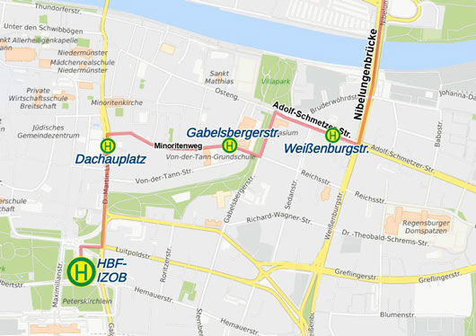 Karte Silvester Umleitungen 2