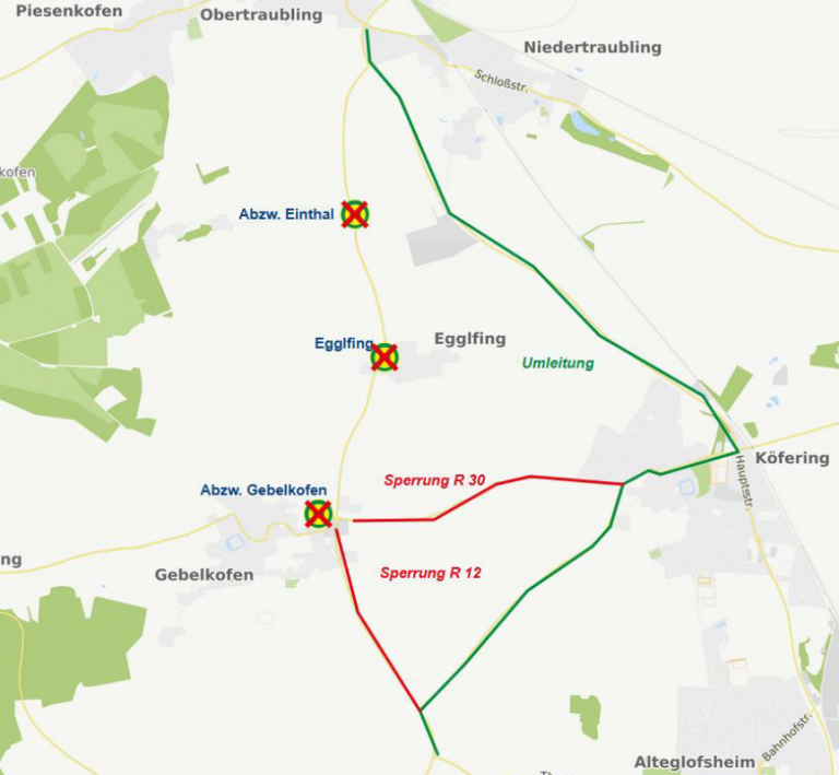 Karte Thalmassing / Gebelkofen 04.08. - 08.08.2025