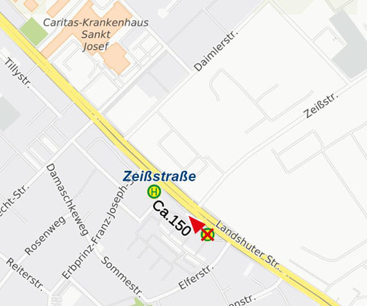 Kartte Umleitung Zeißstraße
