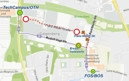 Karte Franz-Mayer-Str. (10.06. - 22.06.2025)