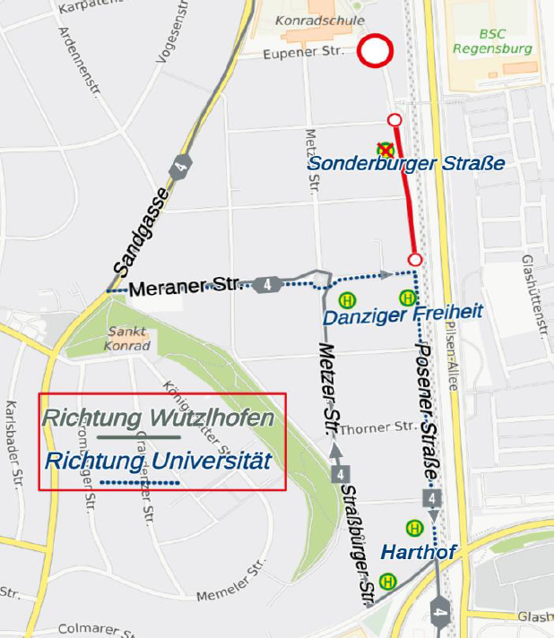 Karte Eupener Str. / Posener Str.