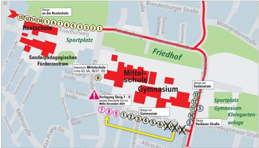 Karte Hst Verlegung Schulen Neutraubling