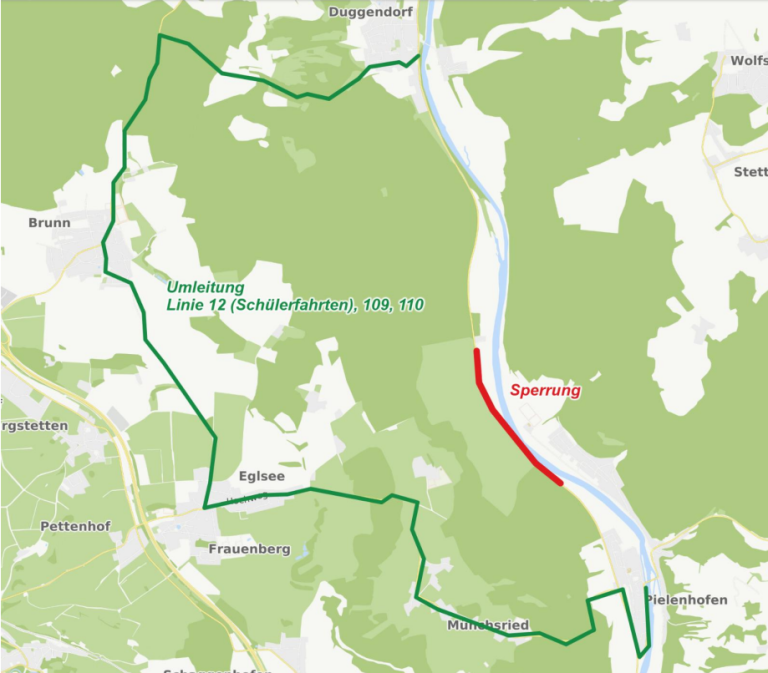 Karte Sperrung St 2165 ab 01.10.2026