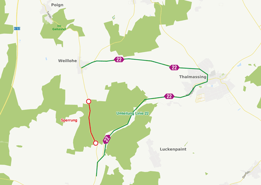 Karte Wallohe