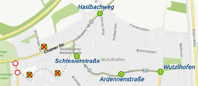 Karte1 Umleitung Ostpreussenstr ab 07.09.2026